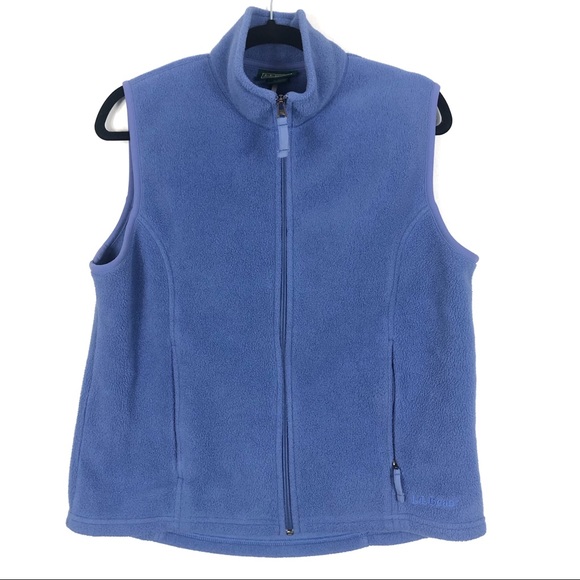 L.L. Bean Jackets & Blazers - L.L. BEAN fleece zip up blue vest I20